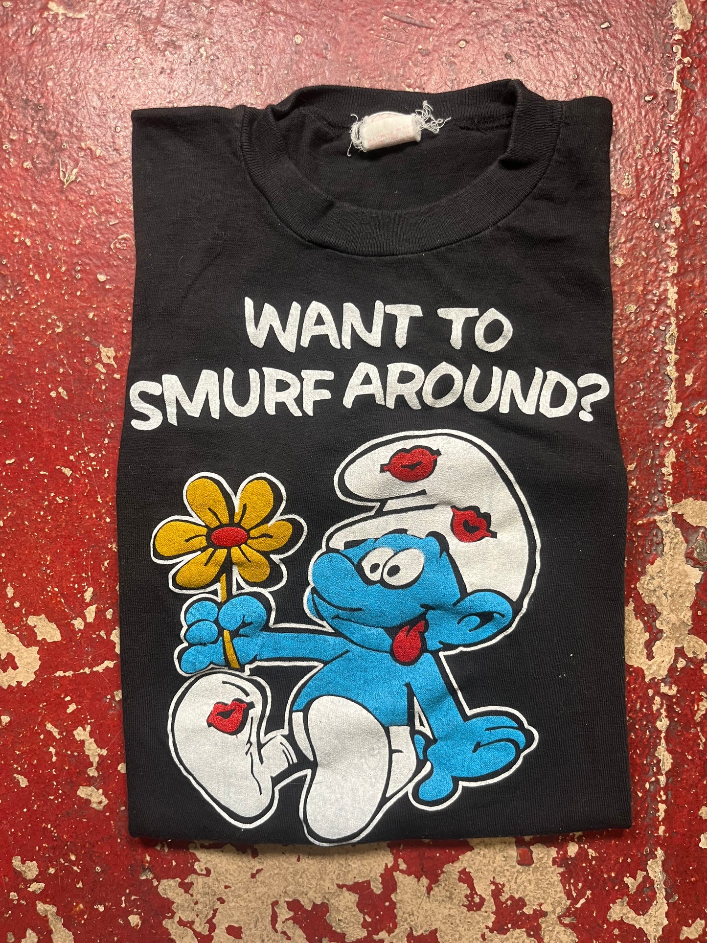 70s Want To Smurf Around Tee