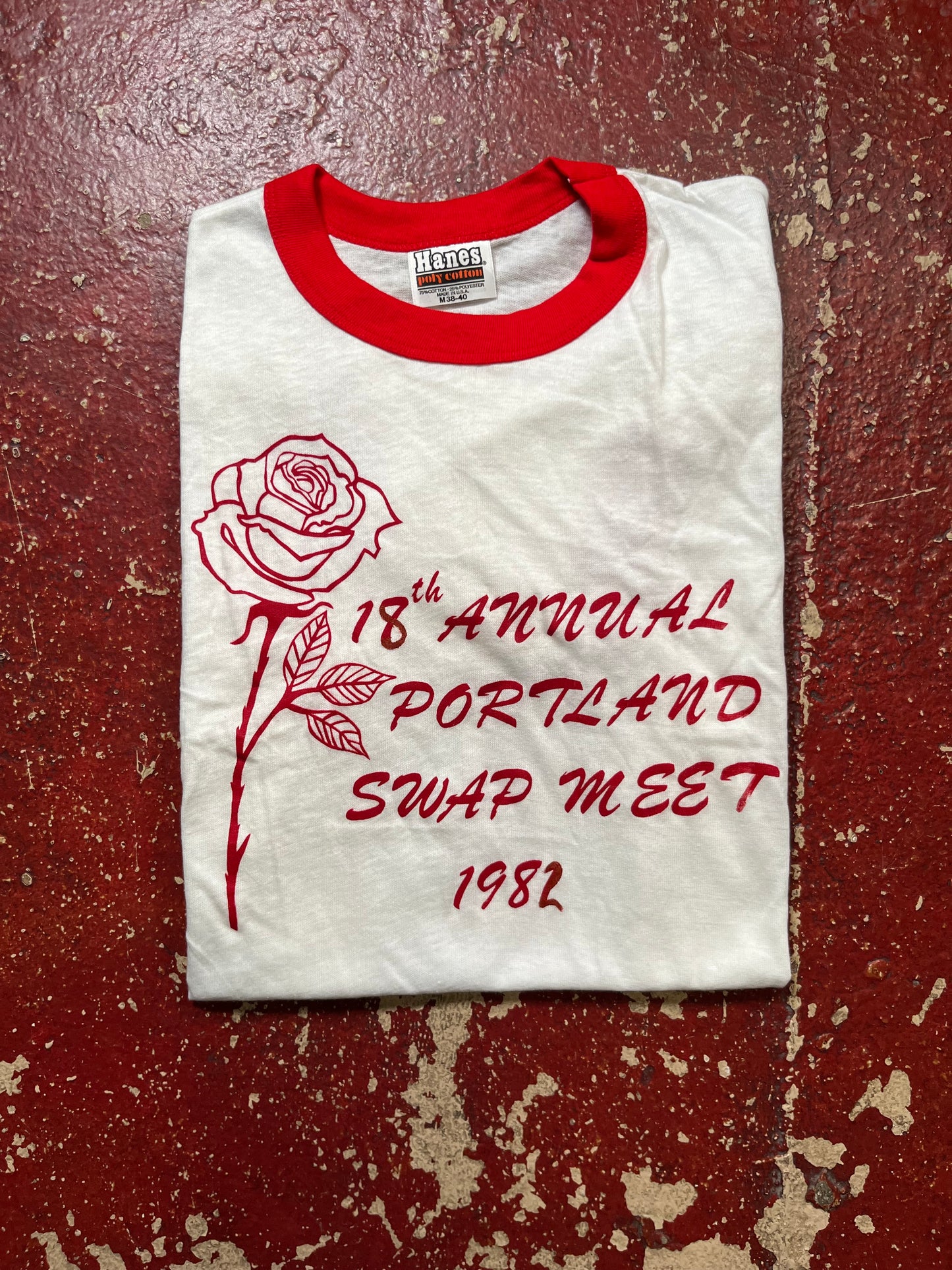 1982 Portland Swap Meet Ringer Tee