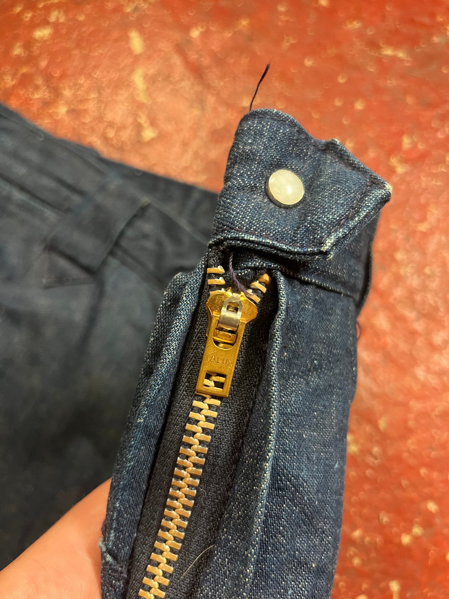 1950s Levis Short Horn Side Zip Jeans