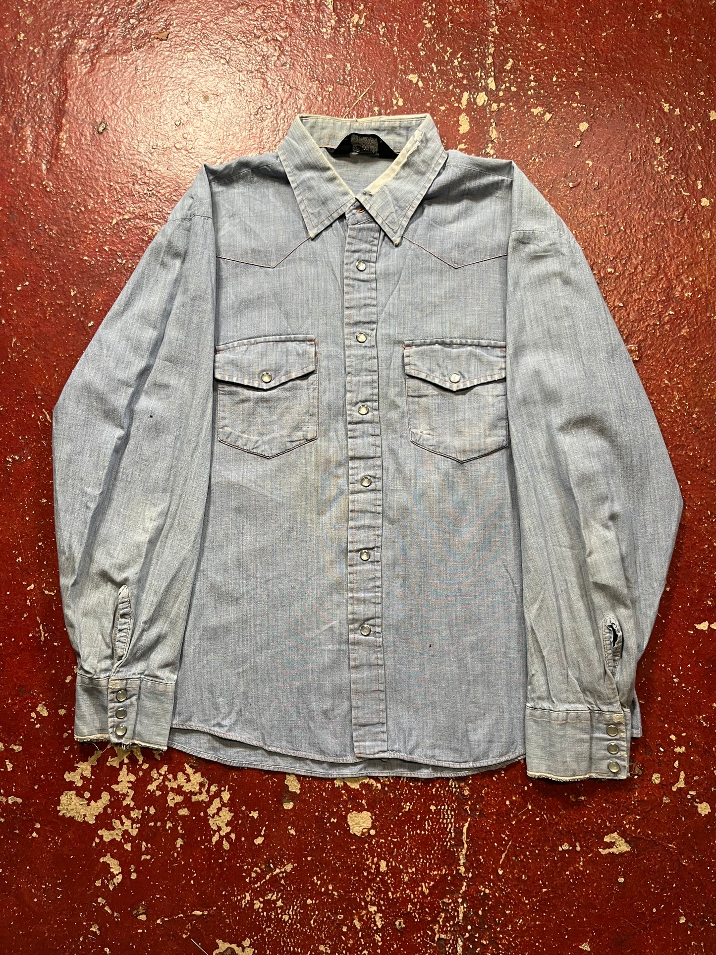 60s/70s BJR Western Pearl Snap Long Sleeve Shirt