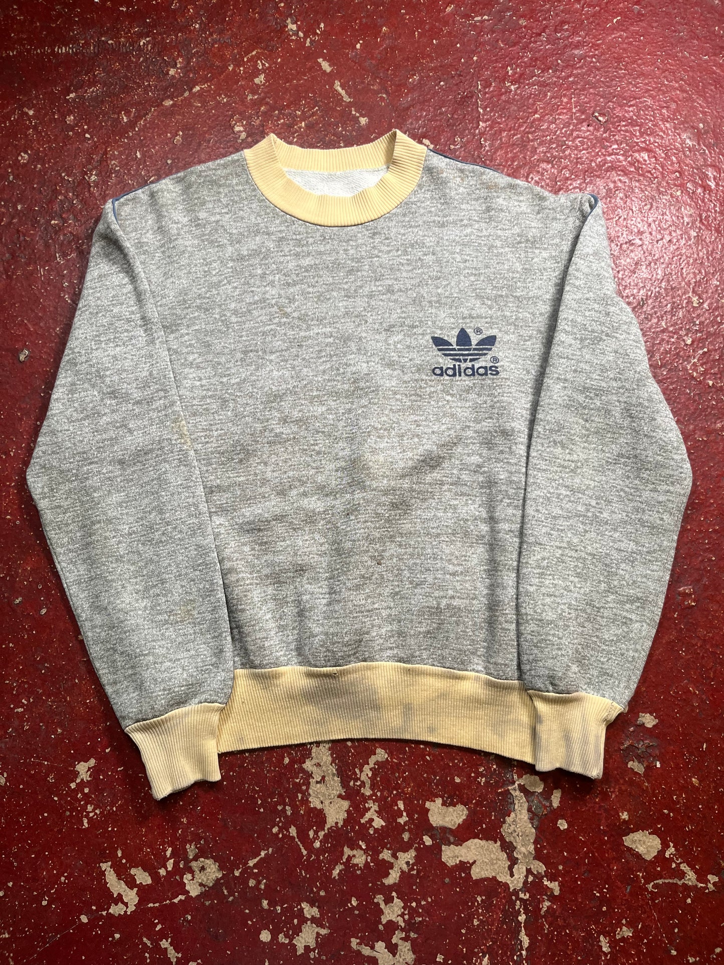 70s Adidas Two Tone Crewneck