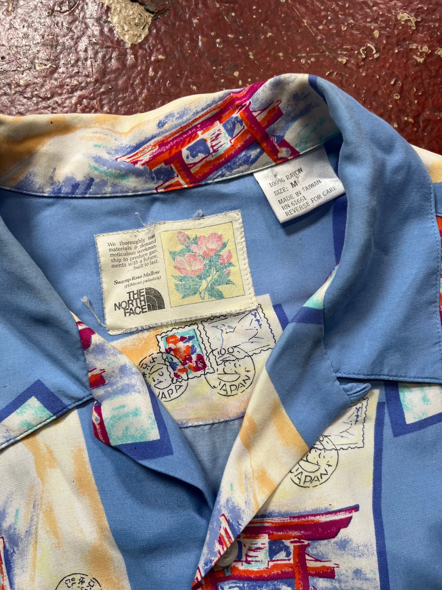 80s The North Face Japan Rayon Short Sleeve Shirt