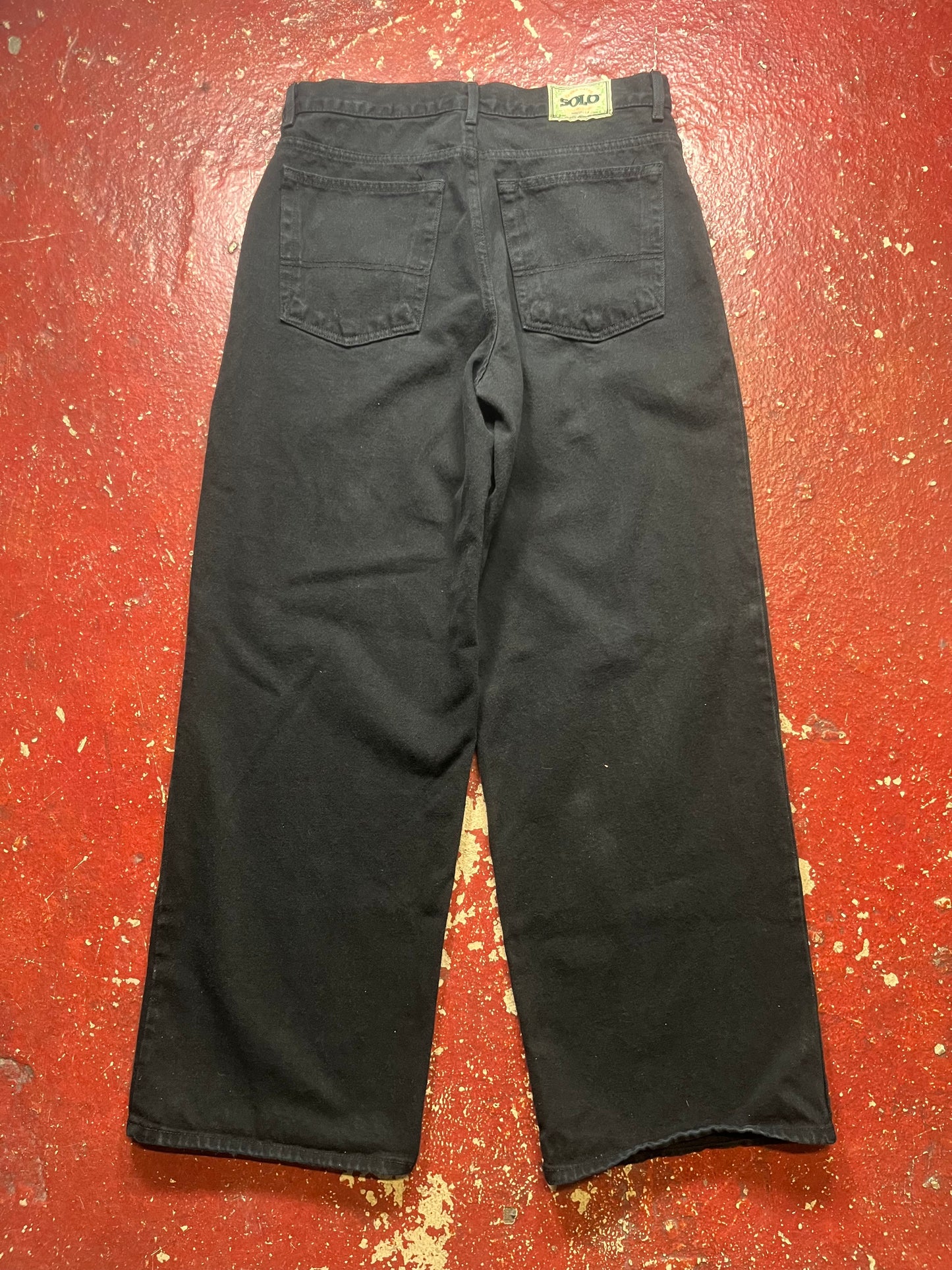90s Solo Black Jeans