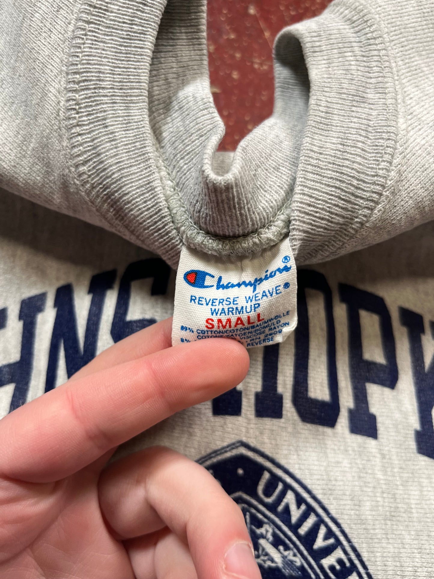 80s Champion Reverse Weave Johns Hopkins Crewneck