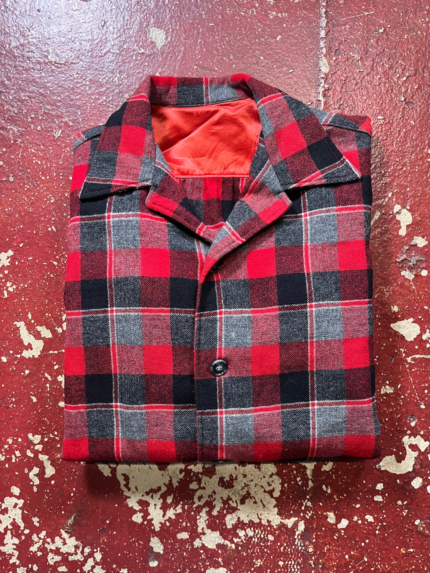 50s 49er Red & Black Long Sleeve Shirt