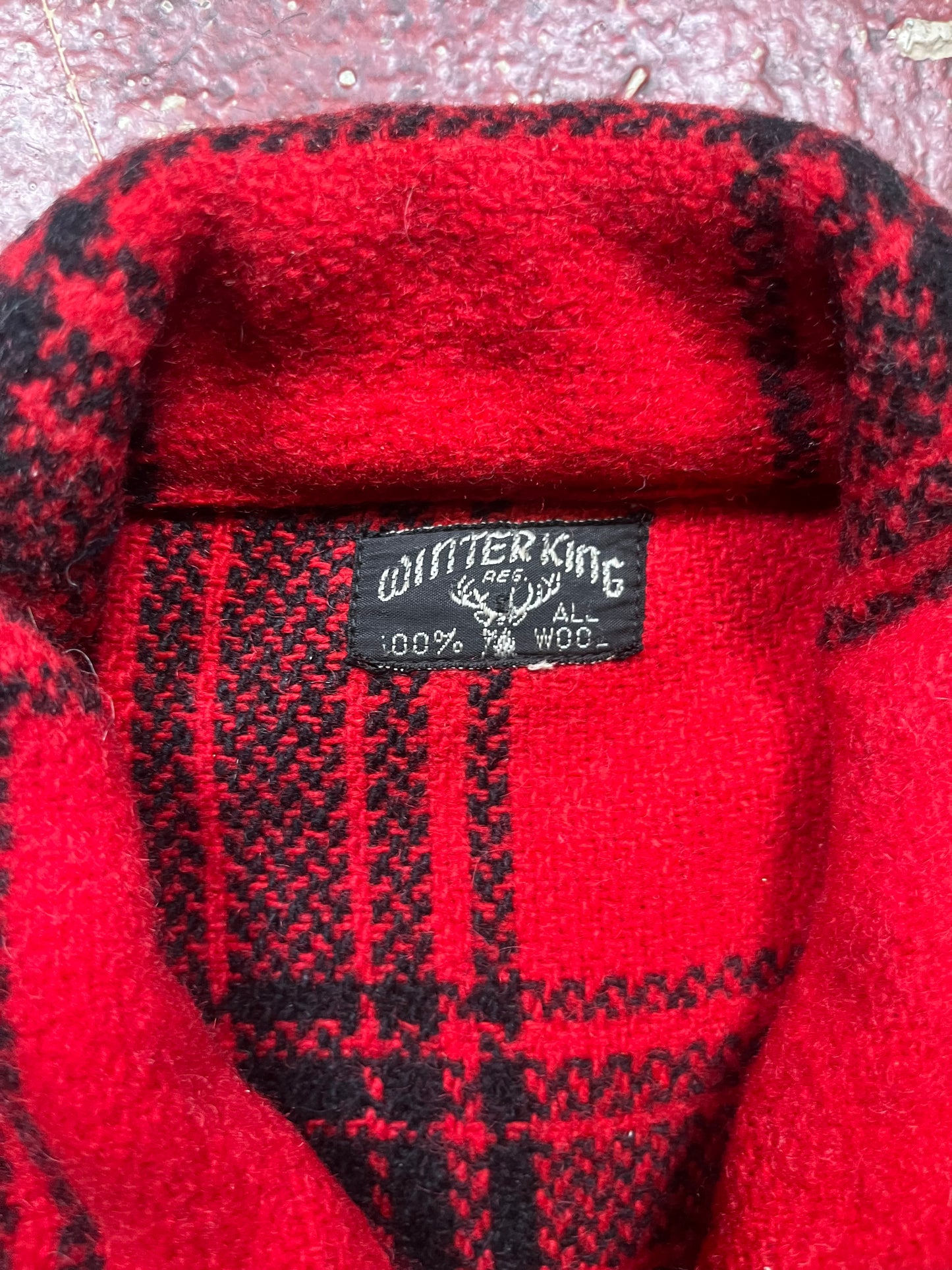 40s/50s Winter King Plaid Jacket