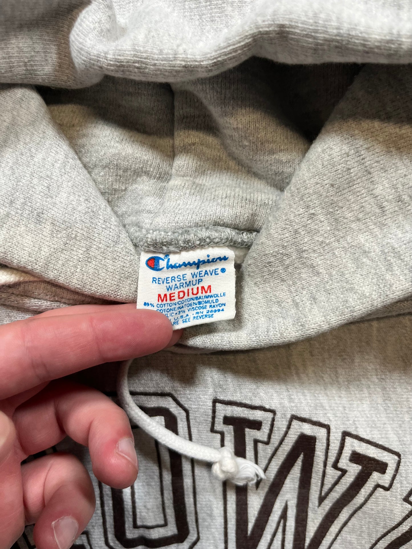 80s Champion Reverse Weave Brown Hoodie