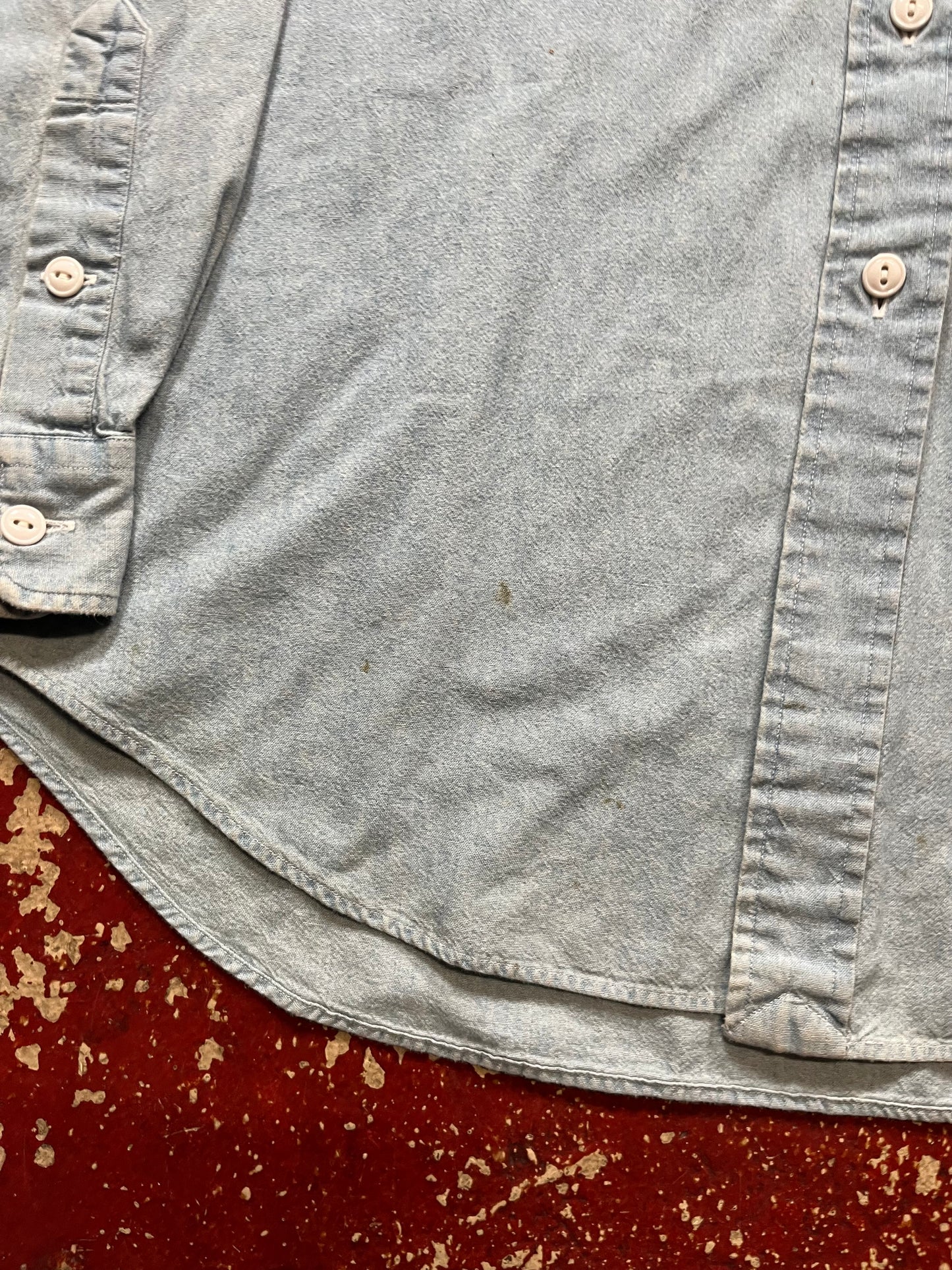 90s Polo Chambray Long Sleeve Shirt