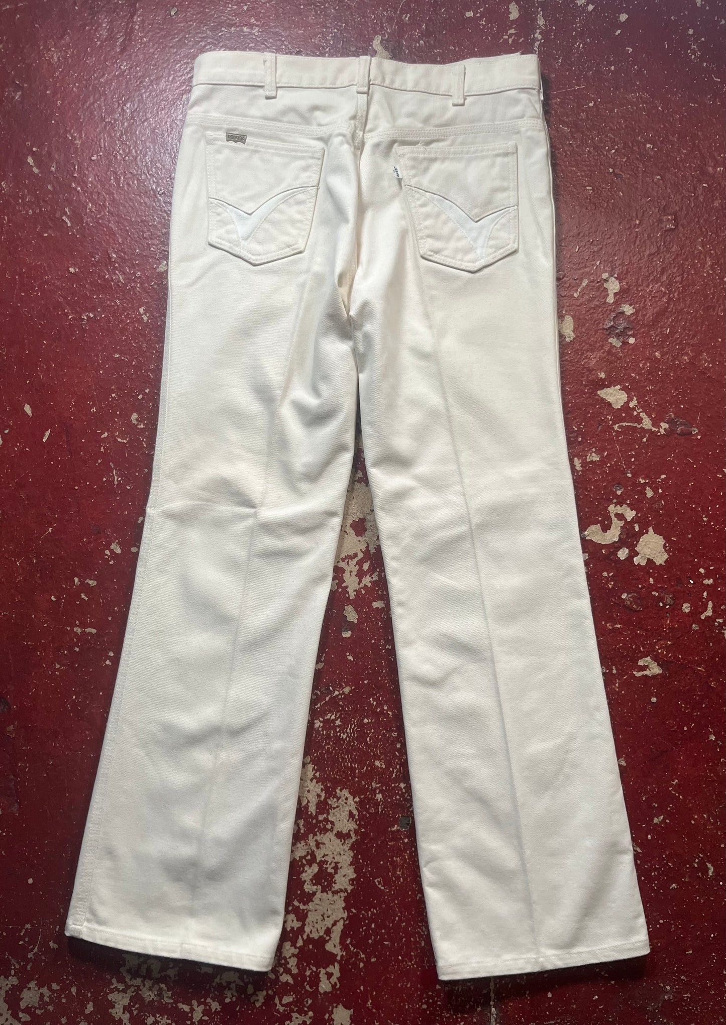 70s Levi’s White Jeans