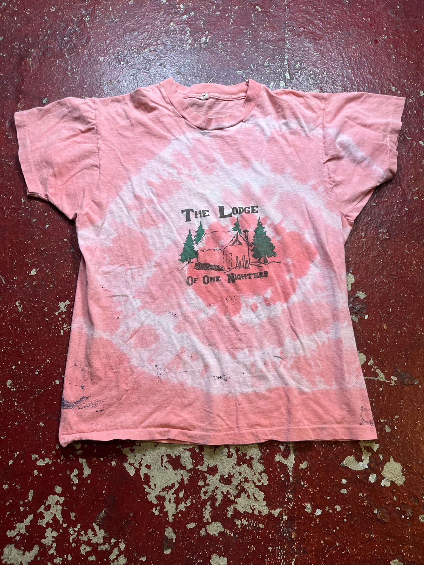 70s/80s The Lodge Of One Nighters Tye Dye Tee