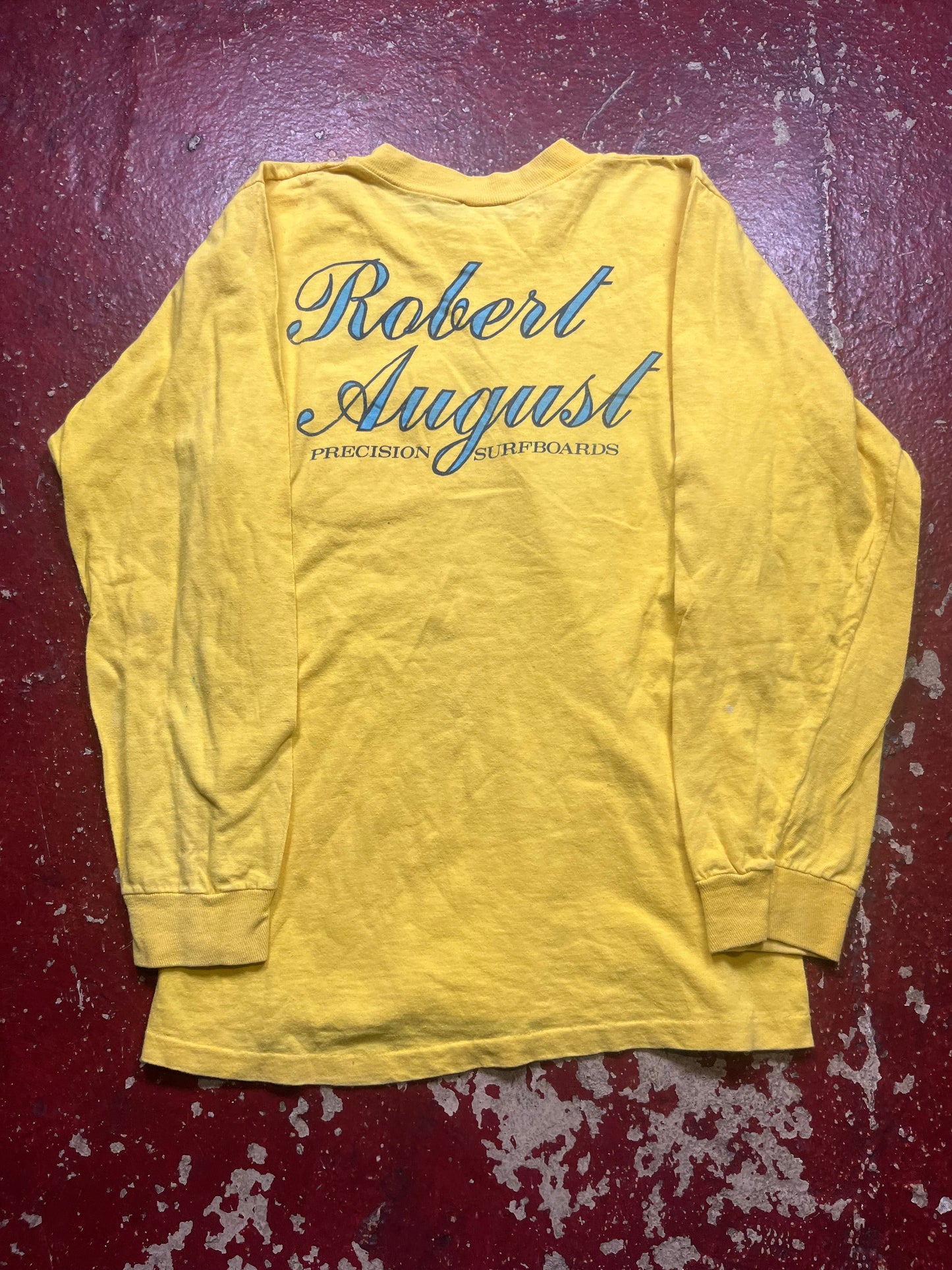 80s Robert August Surfing Long Sleeve Shirt