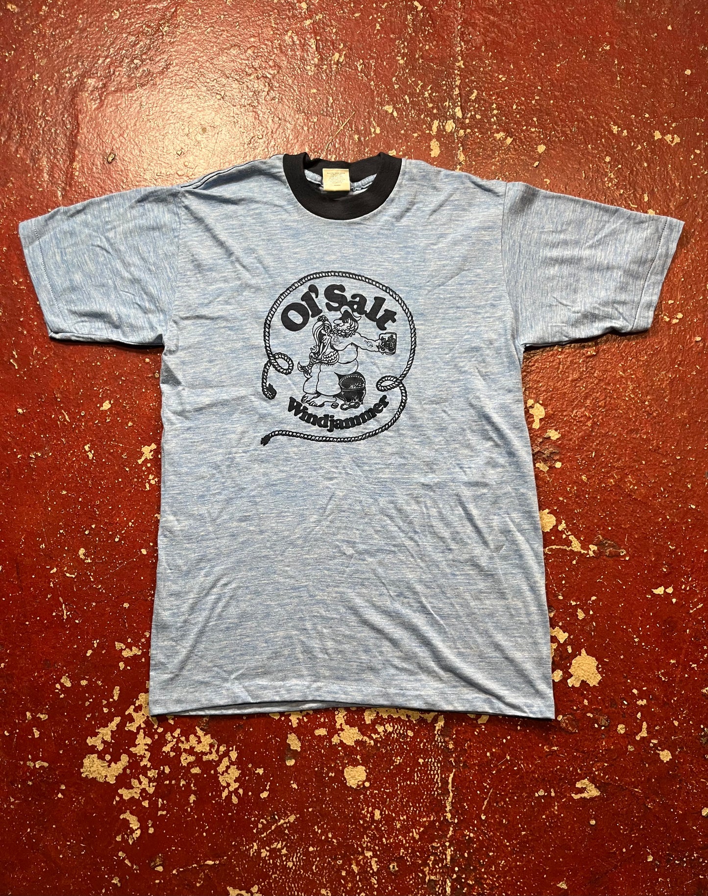 80s Ol Salt Windjammer Ringer Tee