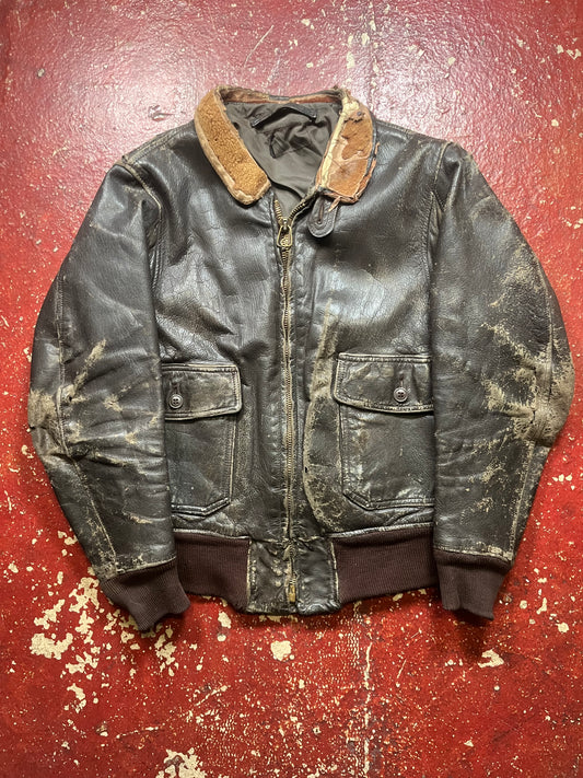 50s/60s G1 Leather Bomber Jacket