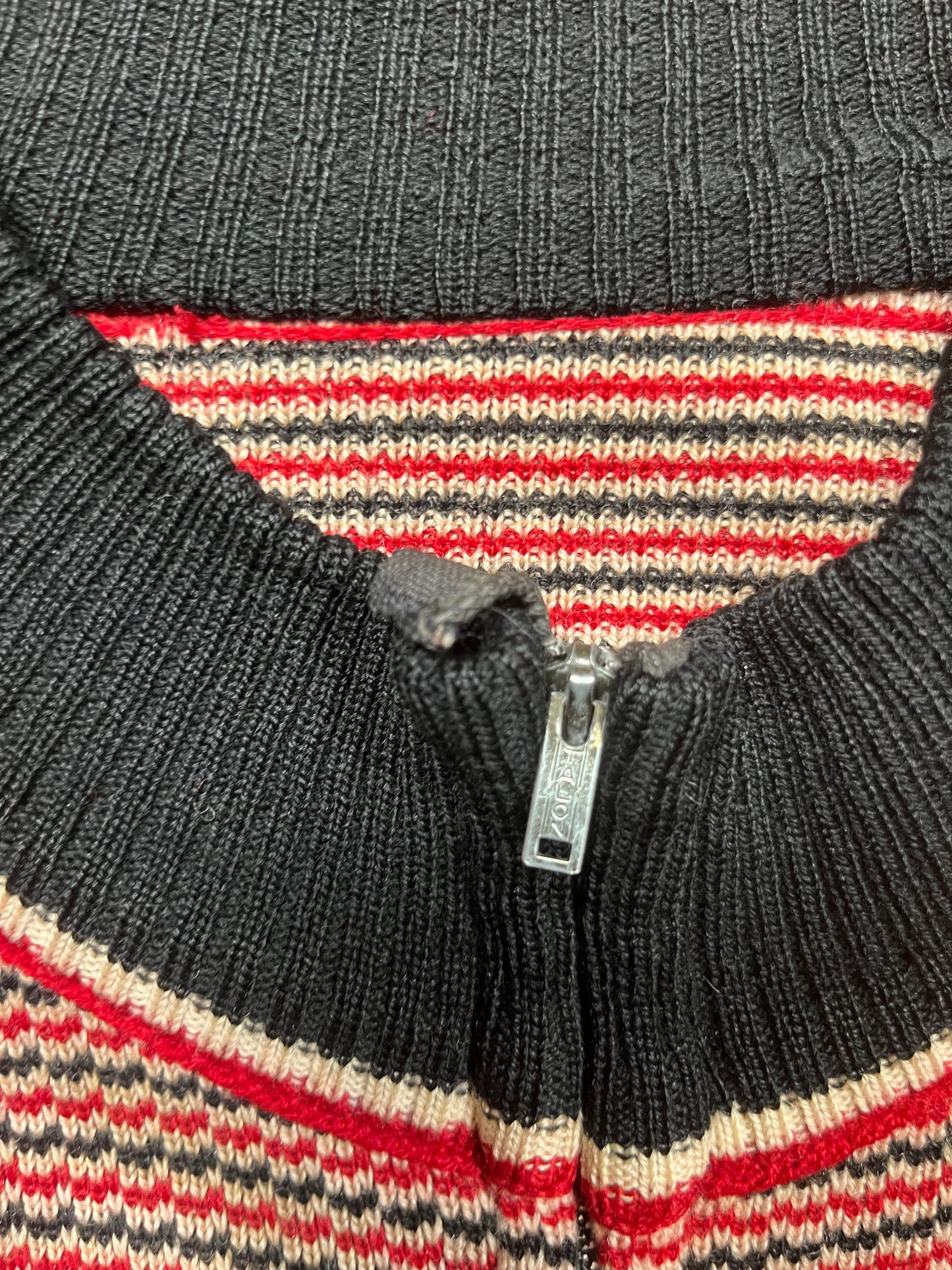 60s Zip Up Sweater