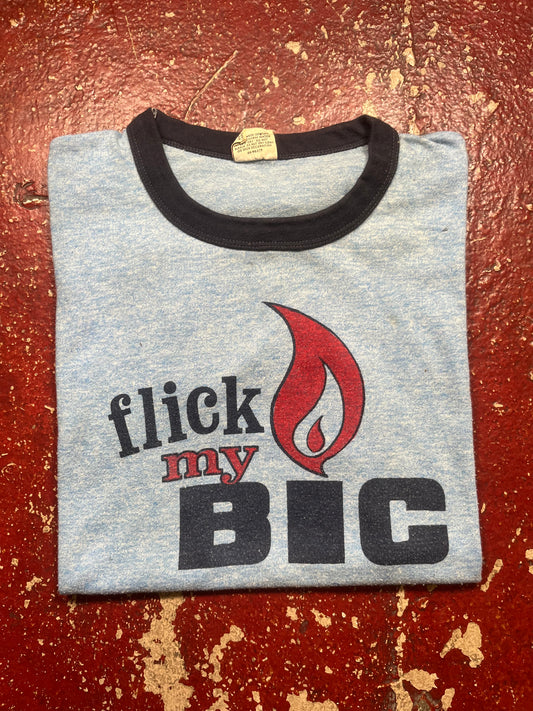 70s/80s Flick My Bic Ringer Tee