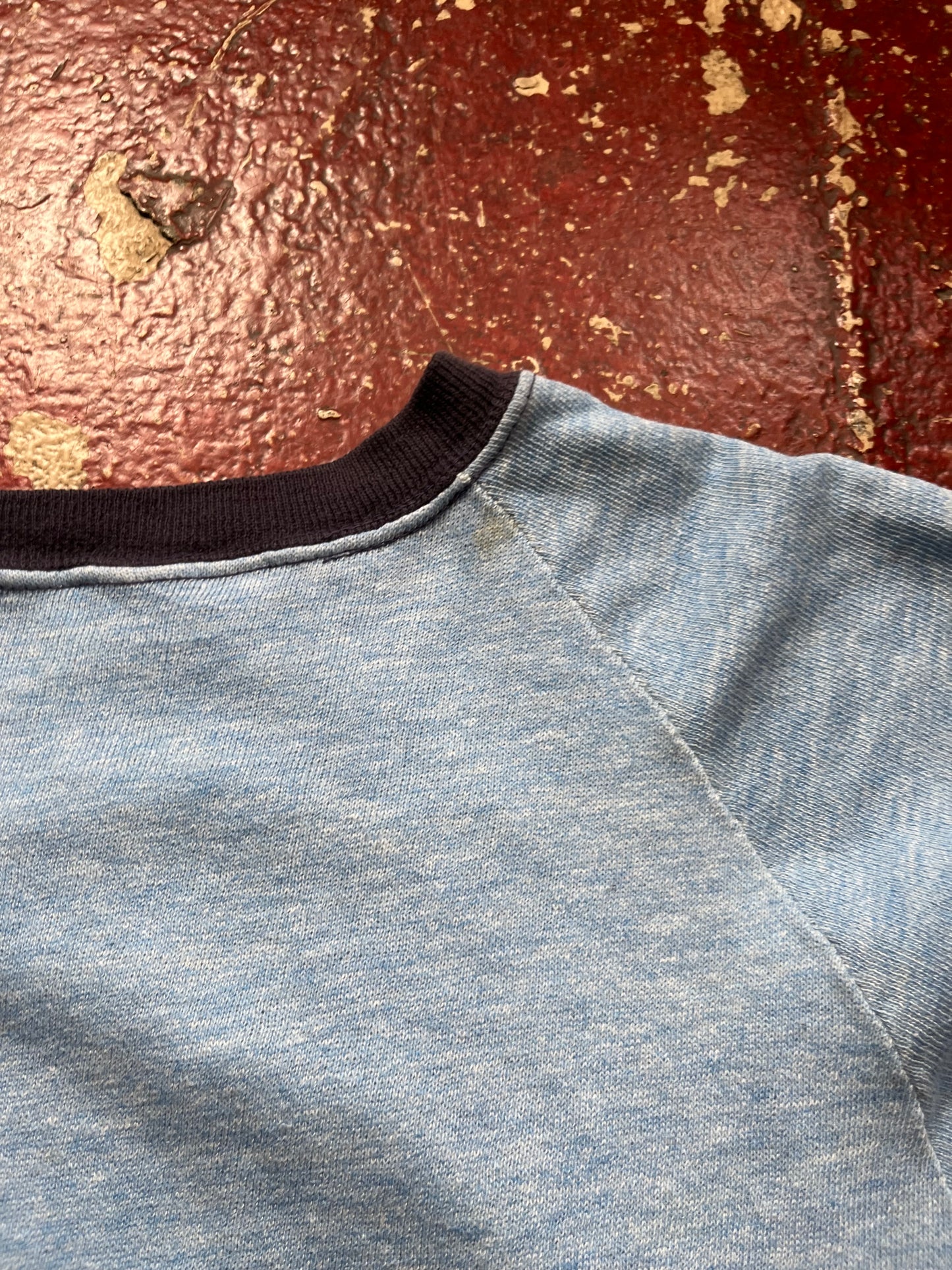 70s Blue Short Sleeve Crewneck