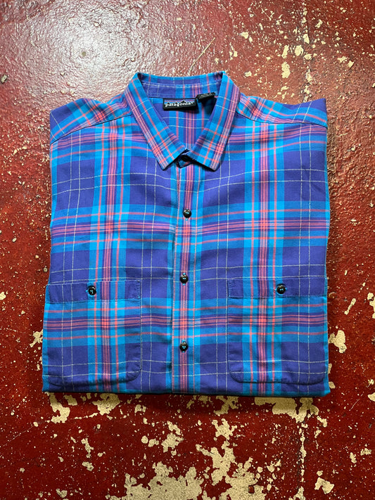 90s Patagonia Purple & Pink Long Sleeve Shirt