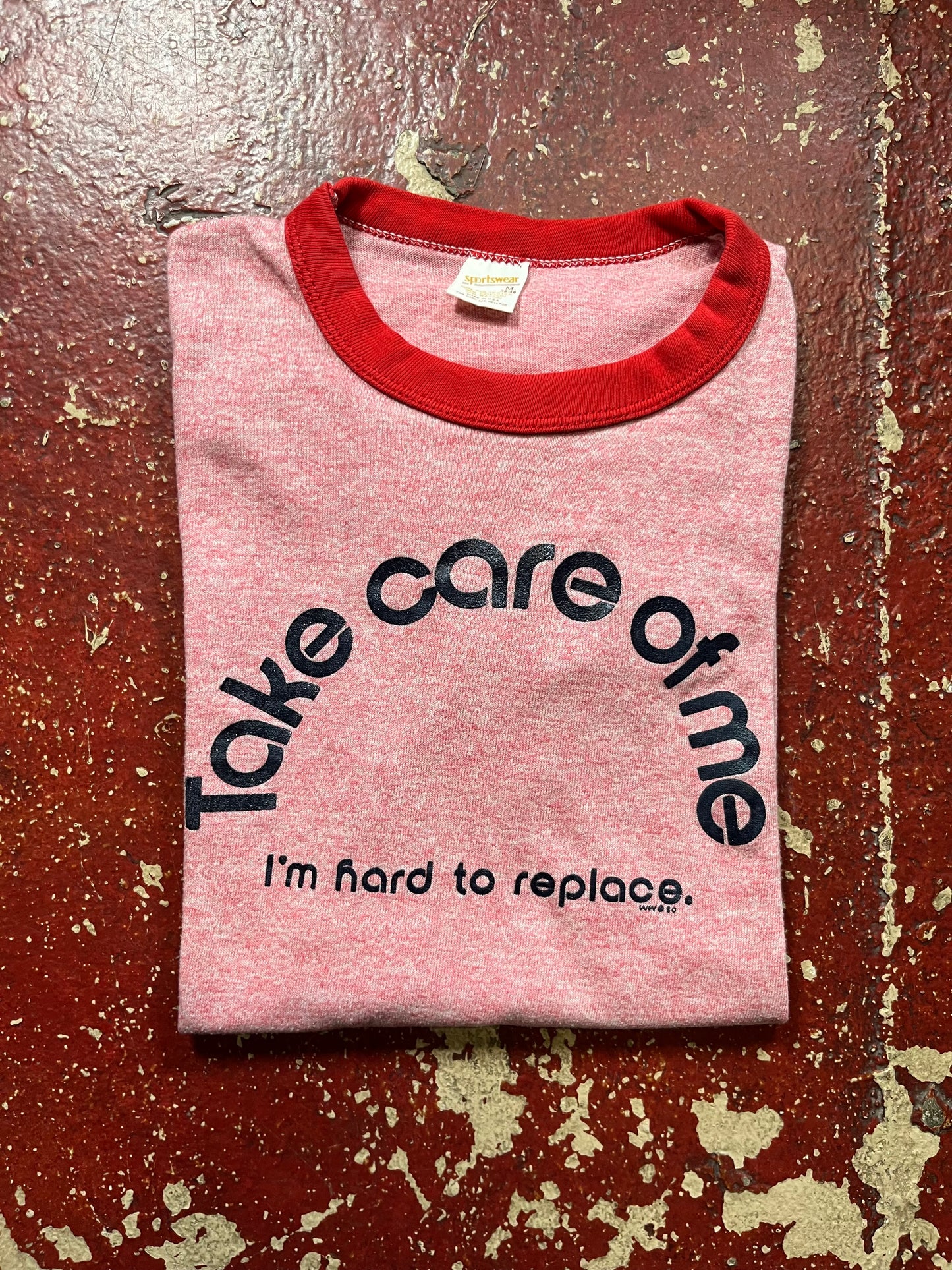 1980 Take Card Of Me Ringer Tee