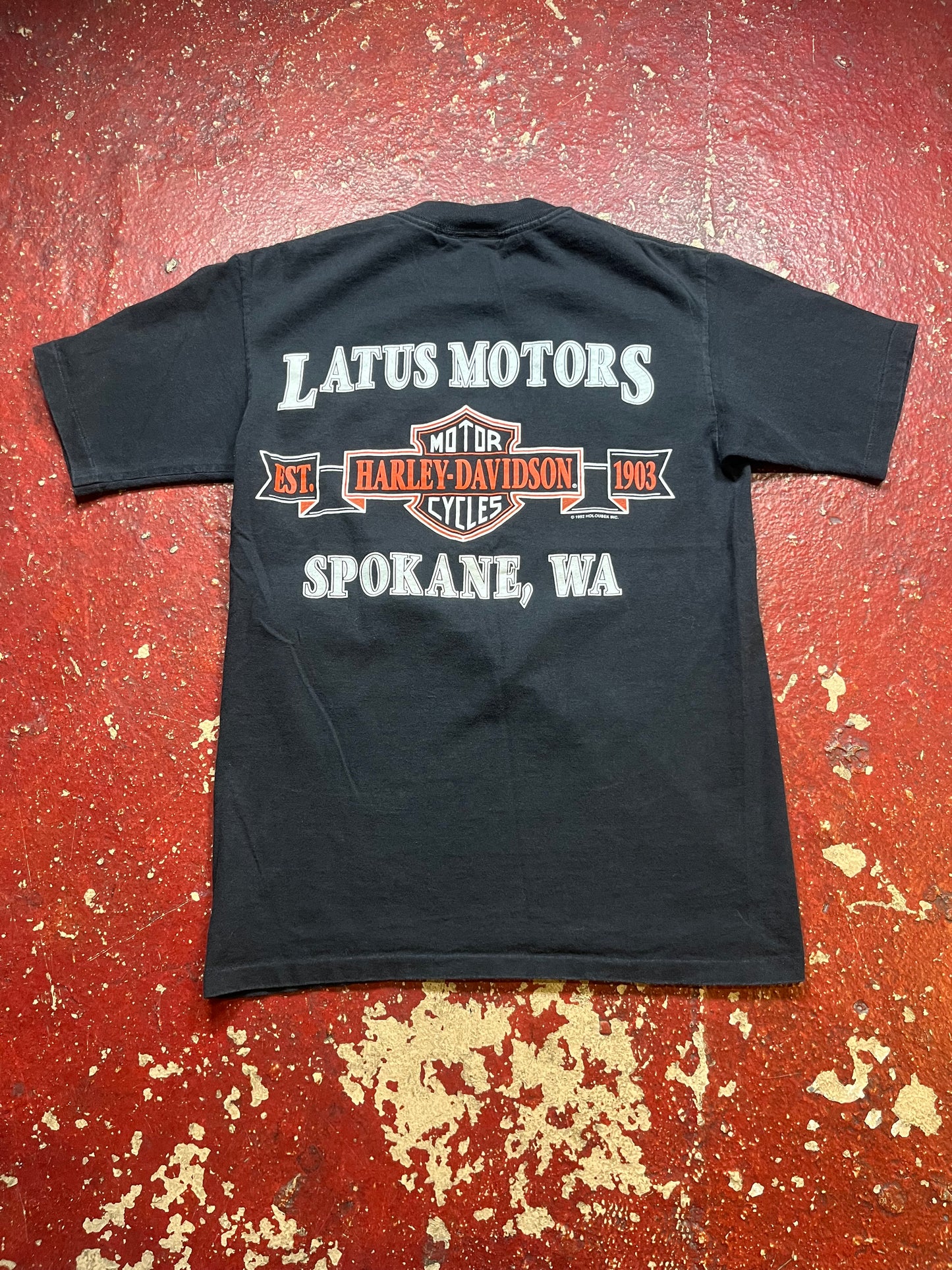 1992 Harley Davidson Latus Motors Tee