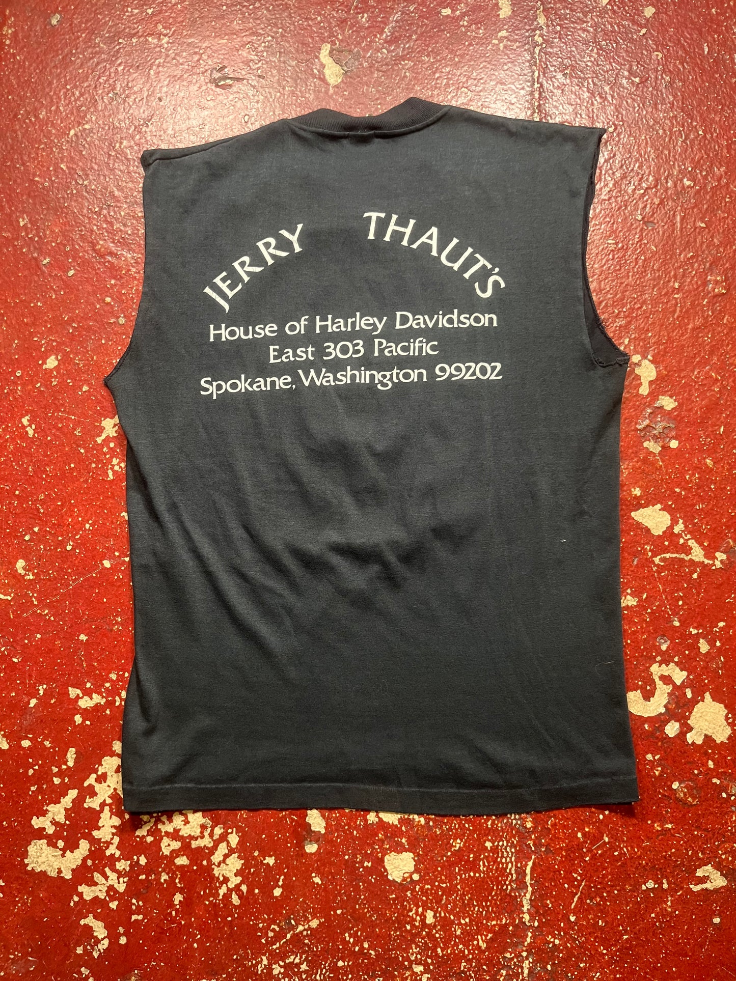 1977 Harley Davidson “Live To Ride” Cutoff Shirt