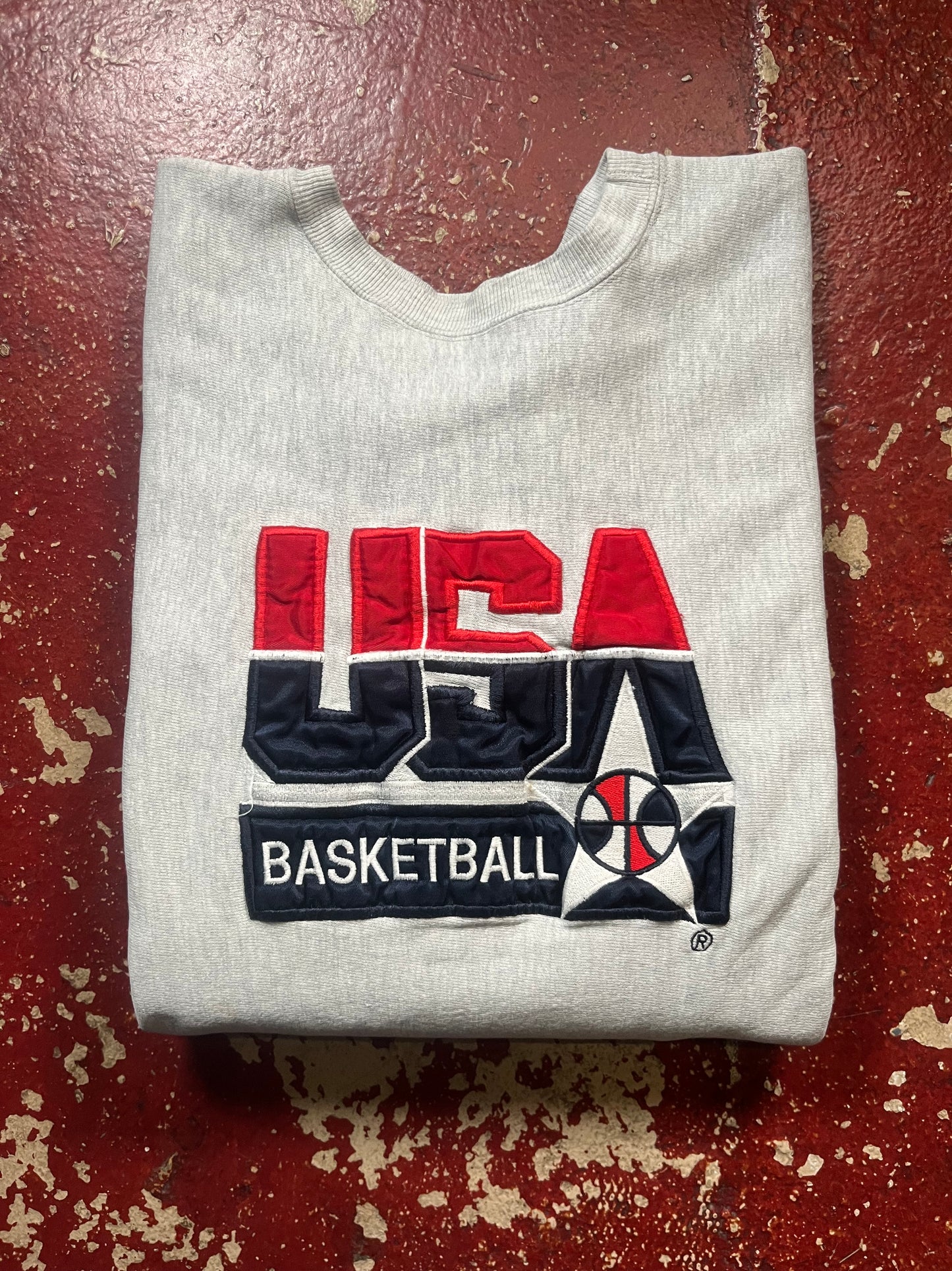 90s Champion Reverse Weave USA Basketball Crewneck