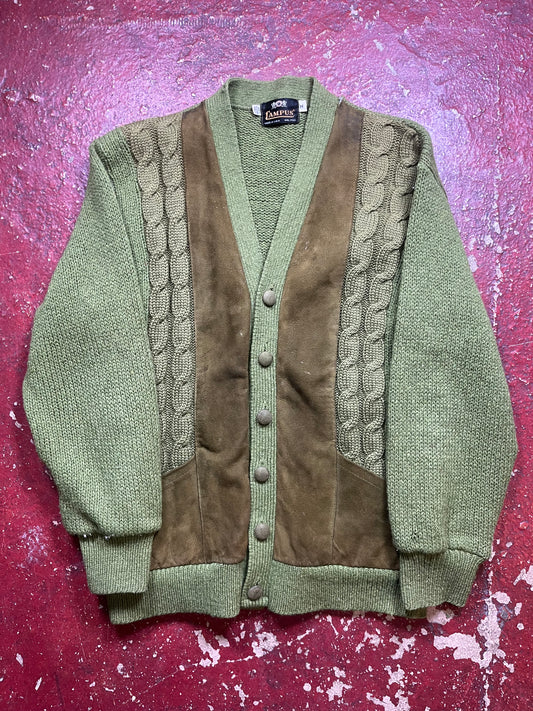 60s Campus Green Cardigan