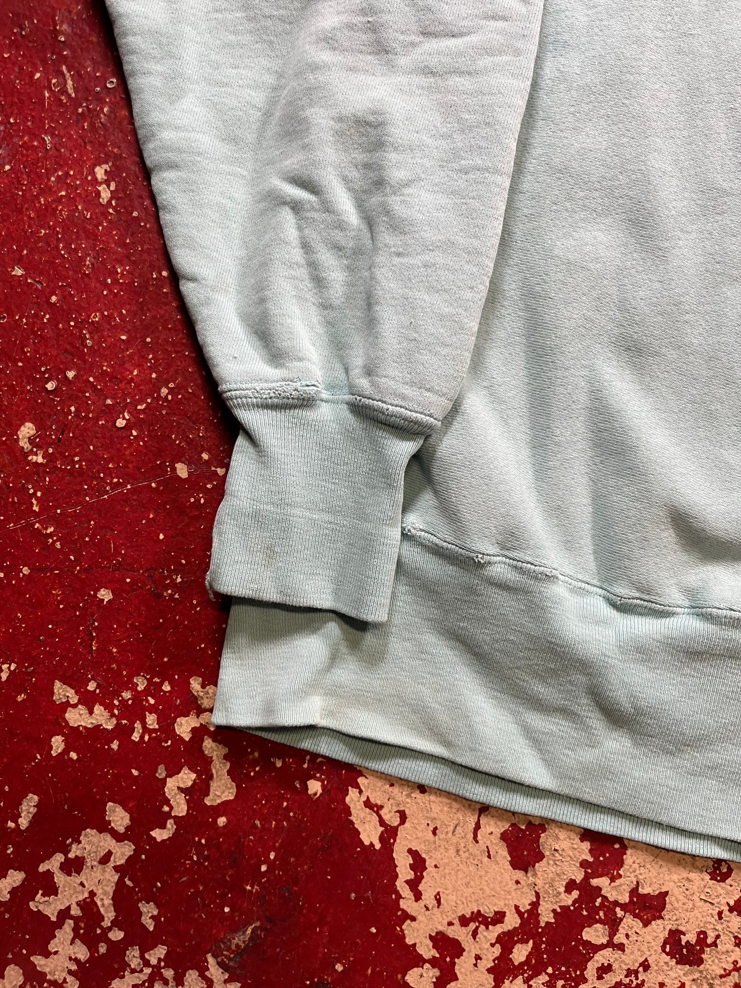 90s Champion Reverse Weave Teal Logo Crewneck