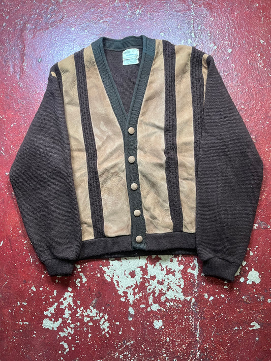 60s Sears Acrylic Brown Cardigan
