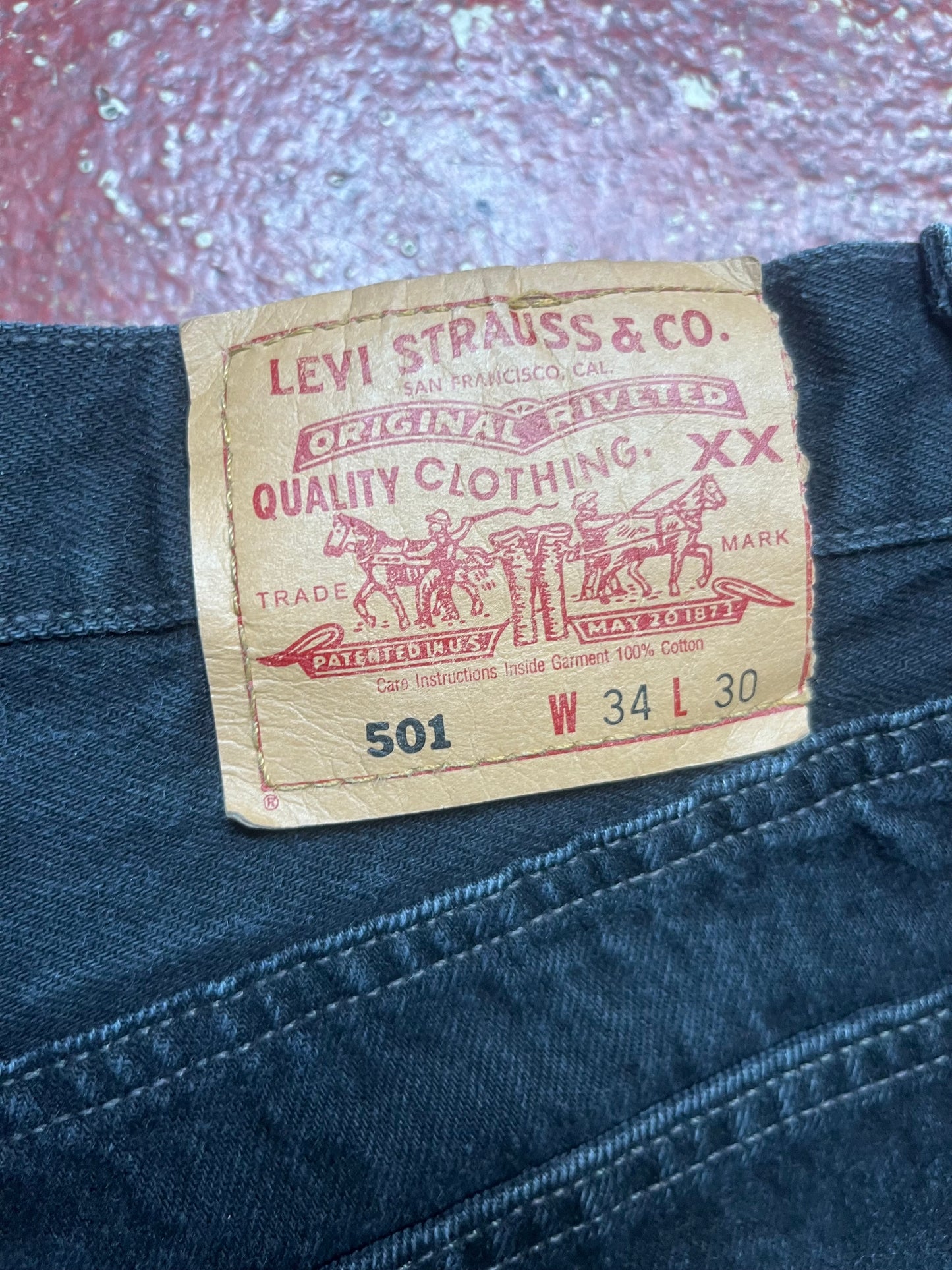 90s Levis 501s Black Jeans