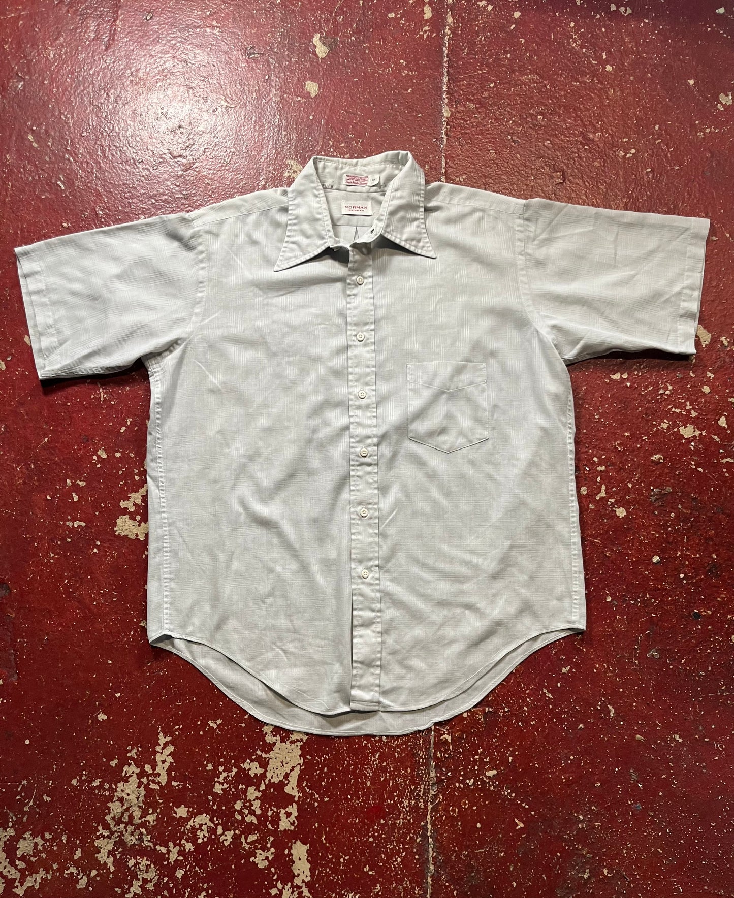 80s Norman Grey Short Sleeve Shirt