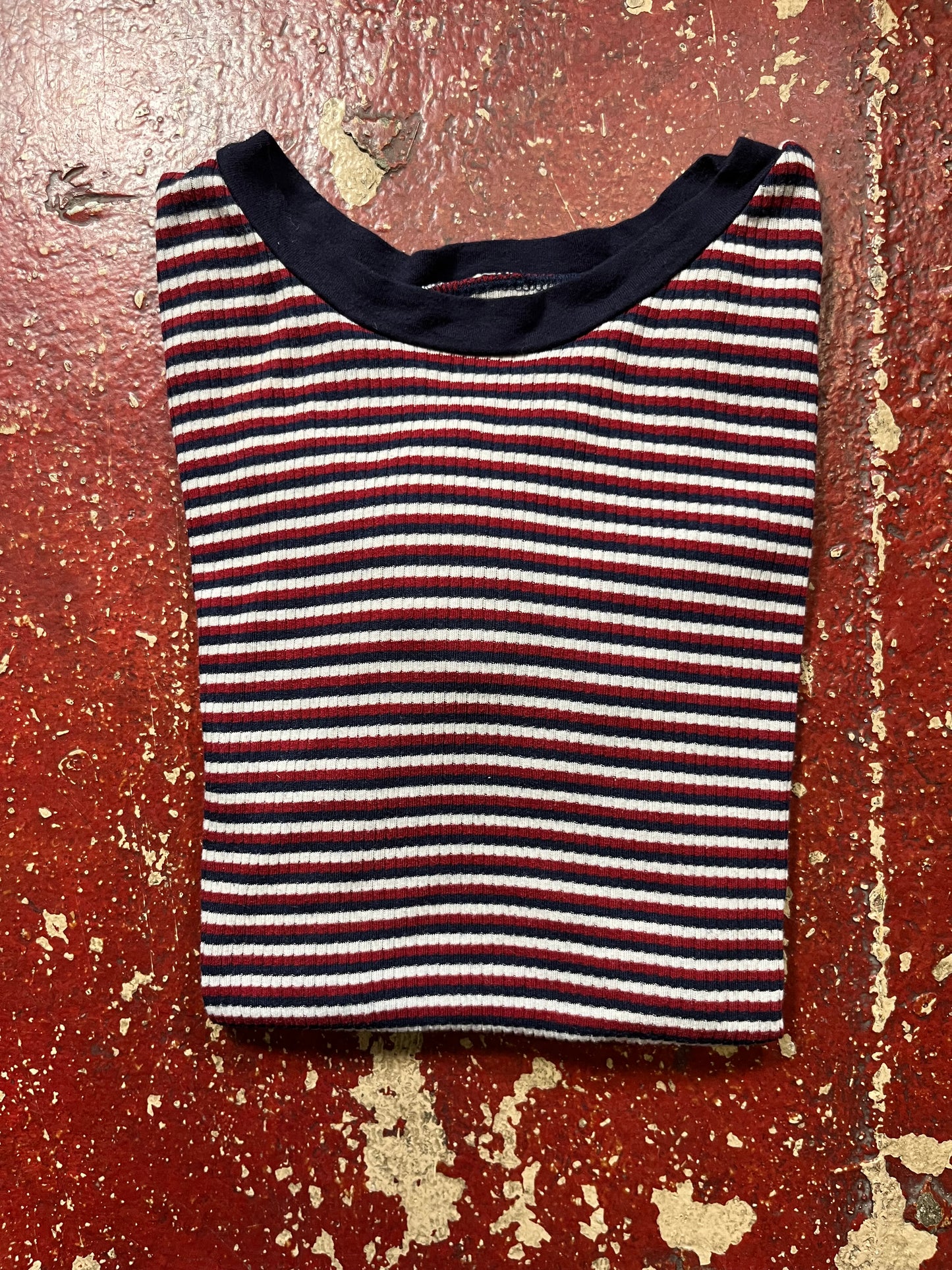 70s Women’s Red & Blue Striped Tee