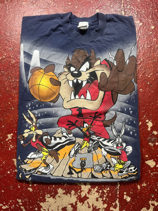 1997 Looney Tunes Basketball AOP Tee