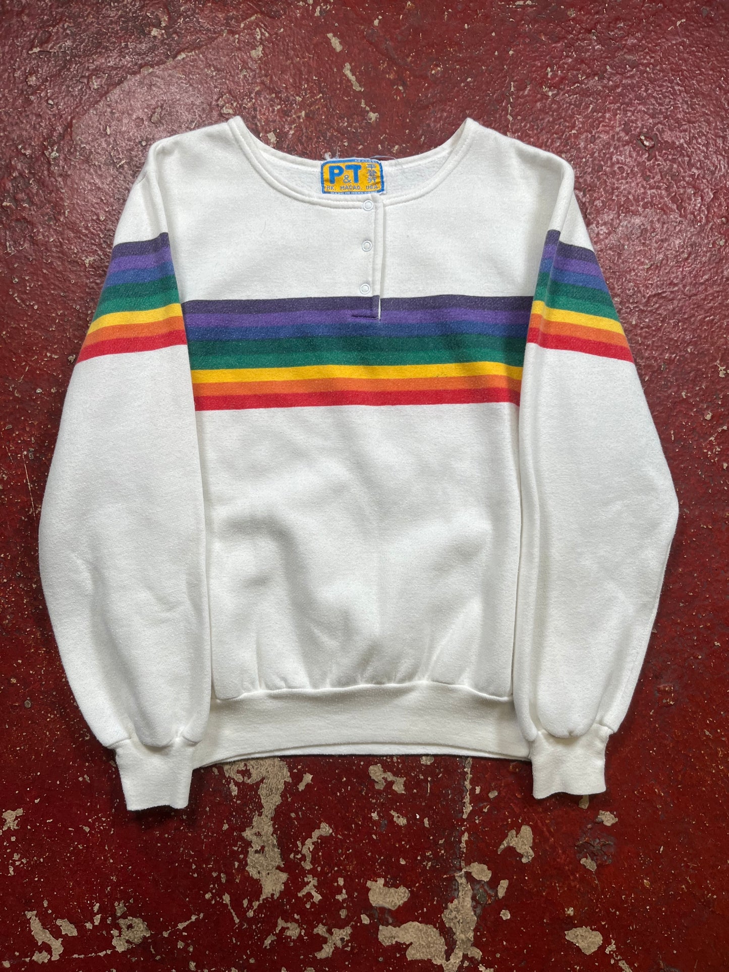 70s/80s Women’s Rainbow Sweater