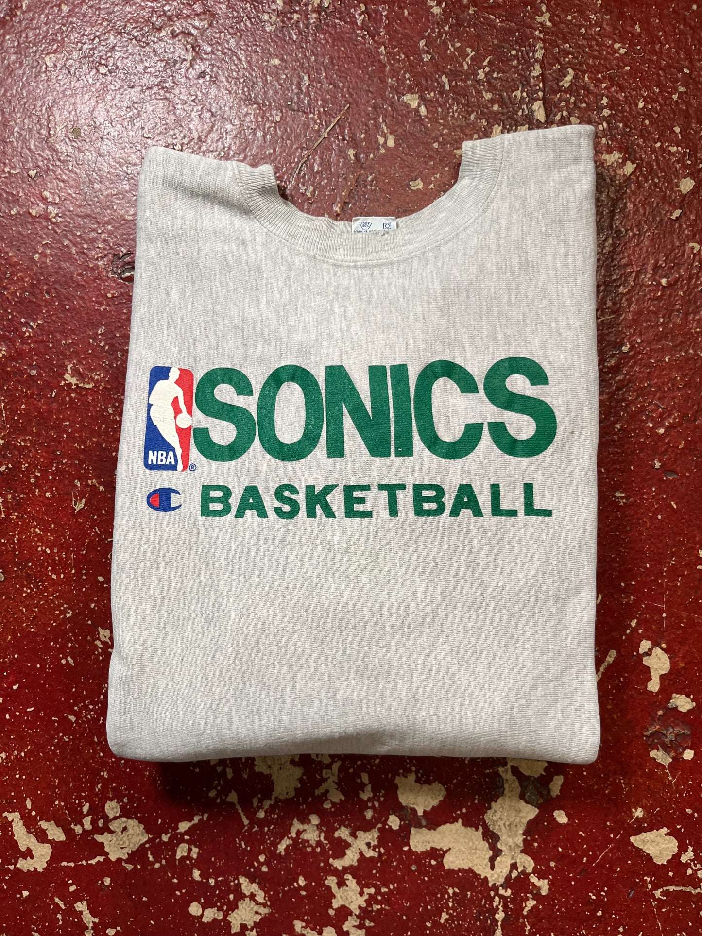 90s Champion Reverse Weave Sonics Crewneck