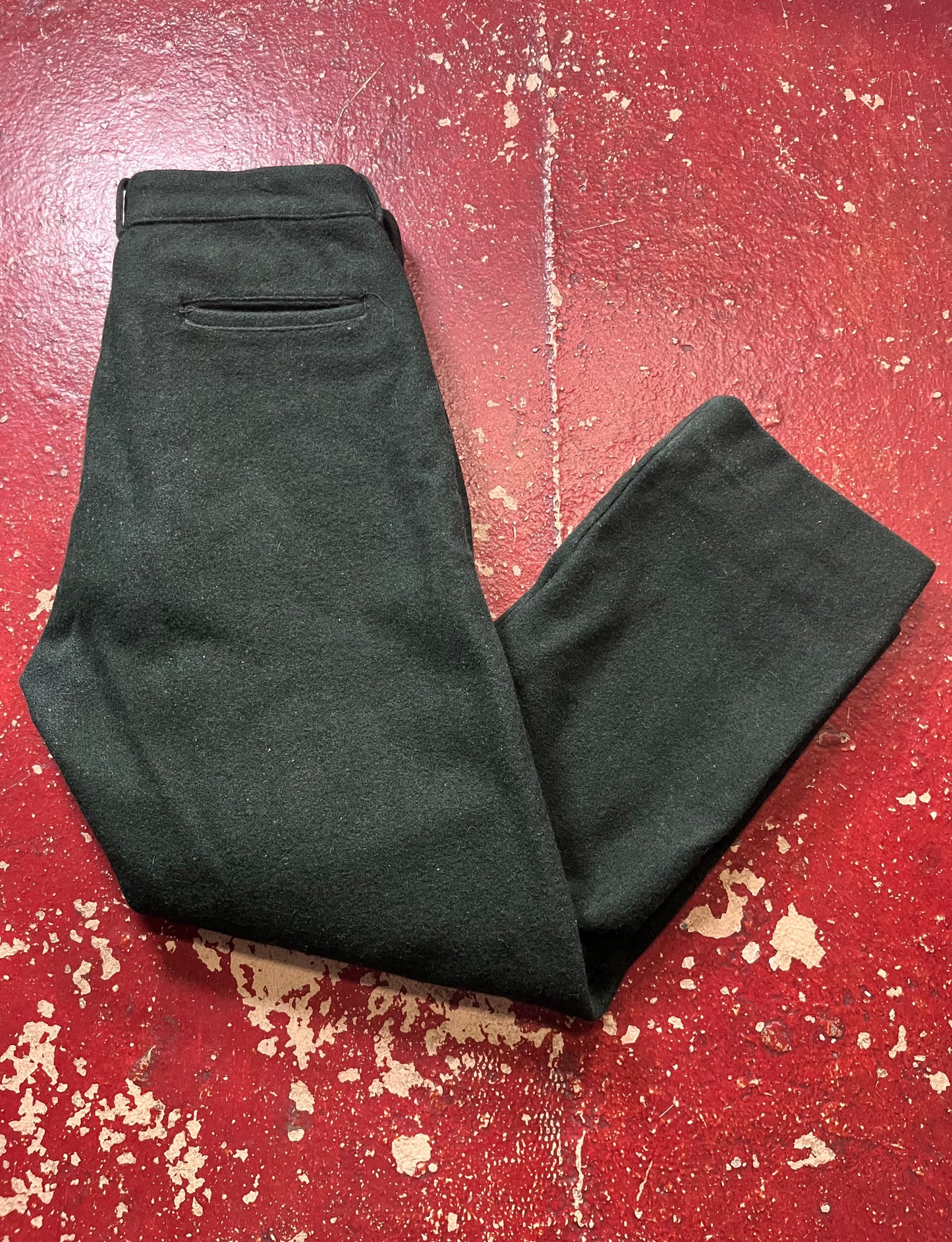60s LL Bean Green Wool Pants