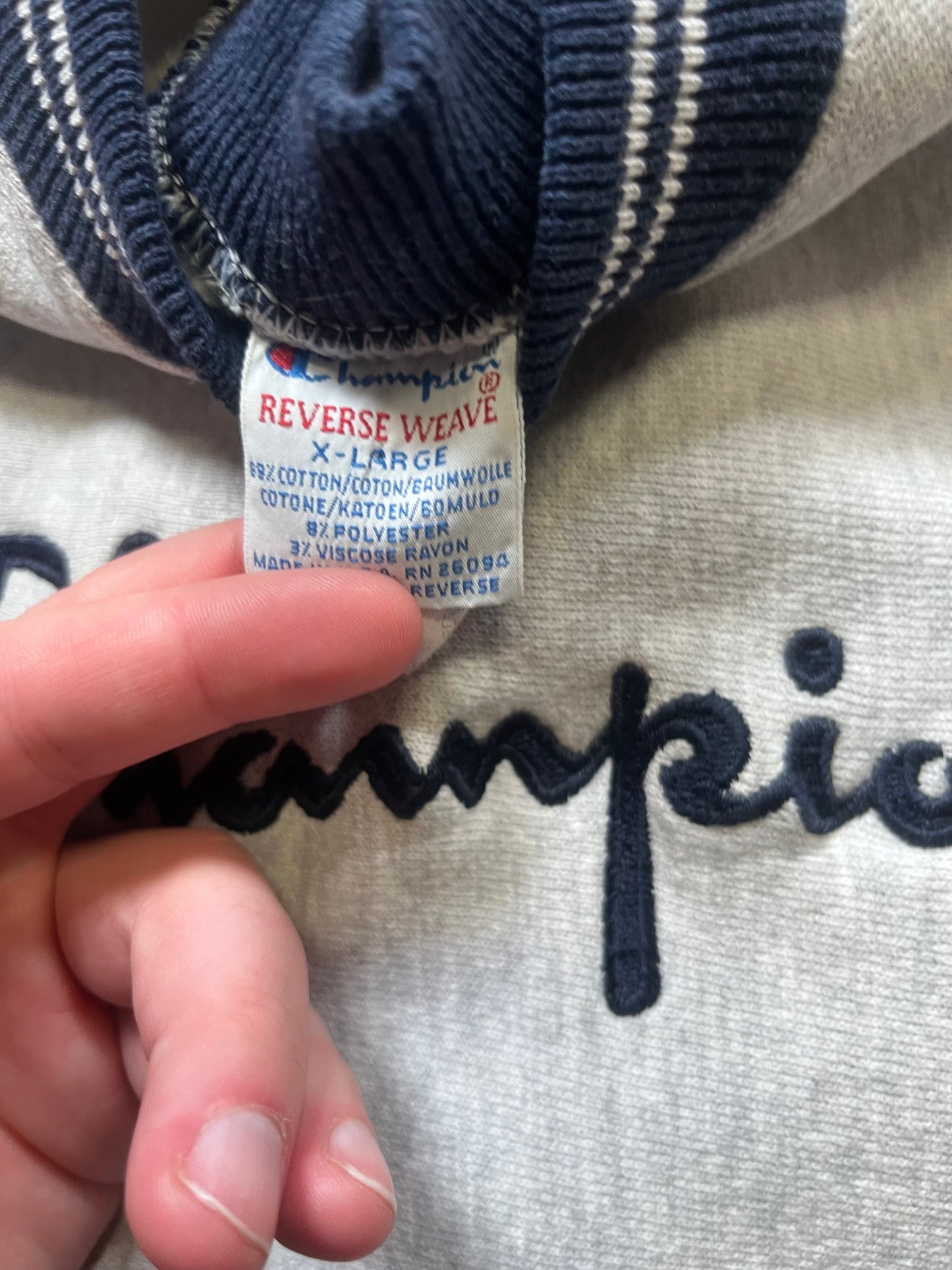 90s Champion Reverse Weave Spellout Crewneck