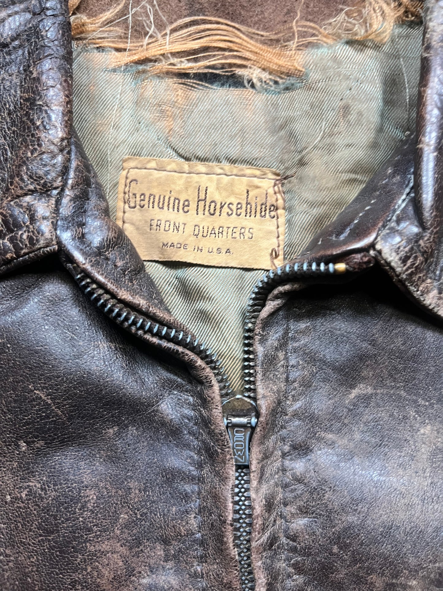 40s Horsehide Leather Jacket