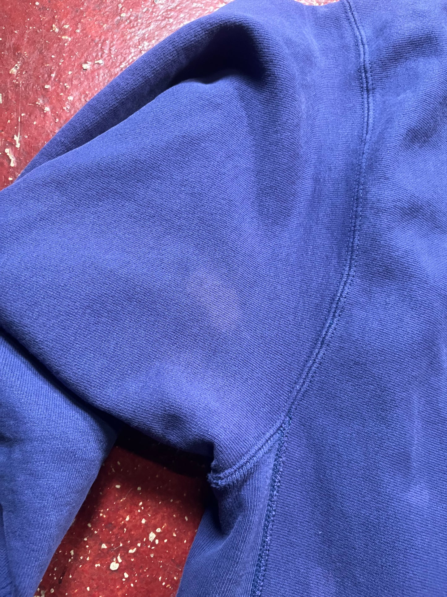 90s Champion Reverse Weave Logo Purple Crewneck