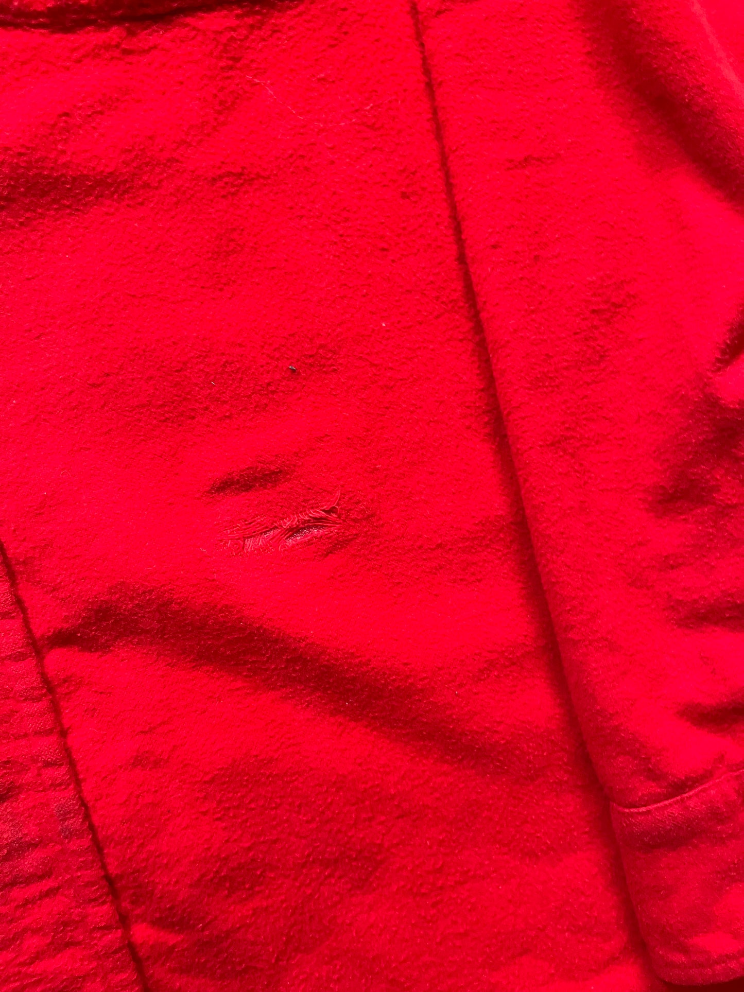50s/60s Sears Red Cotton Long Sleeve Shirt