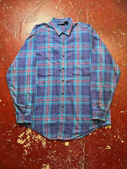90s Patagonia Purple & Pink Long Sleeve Shirt