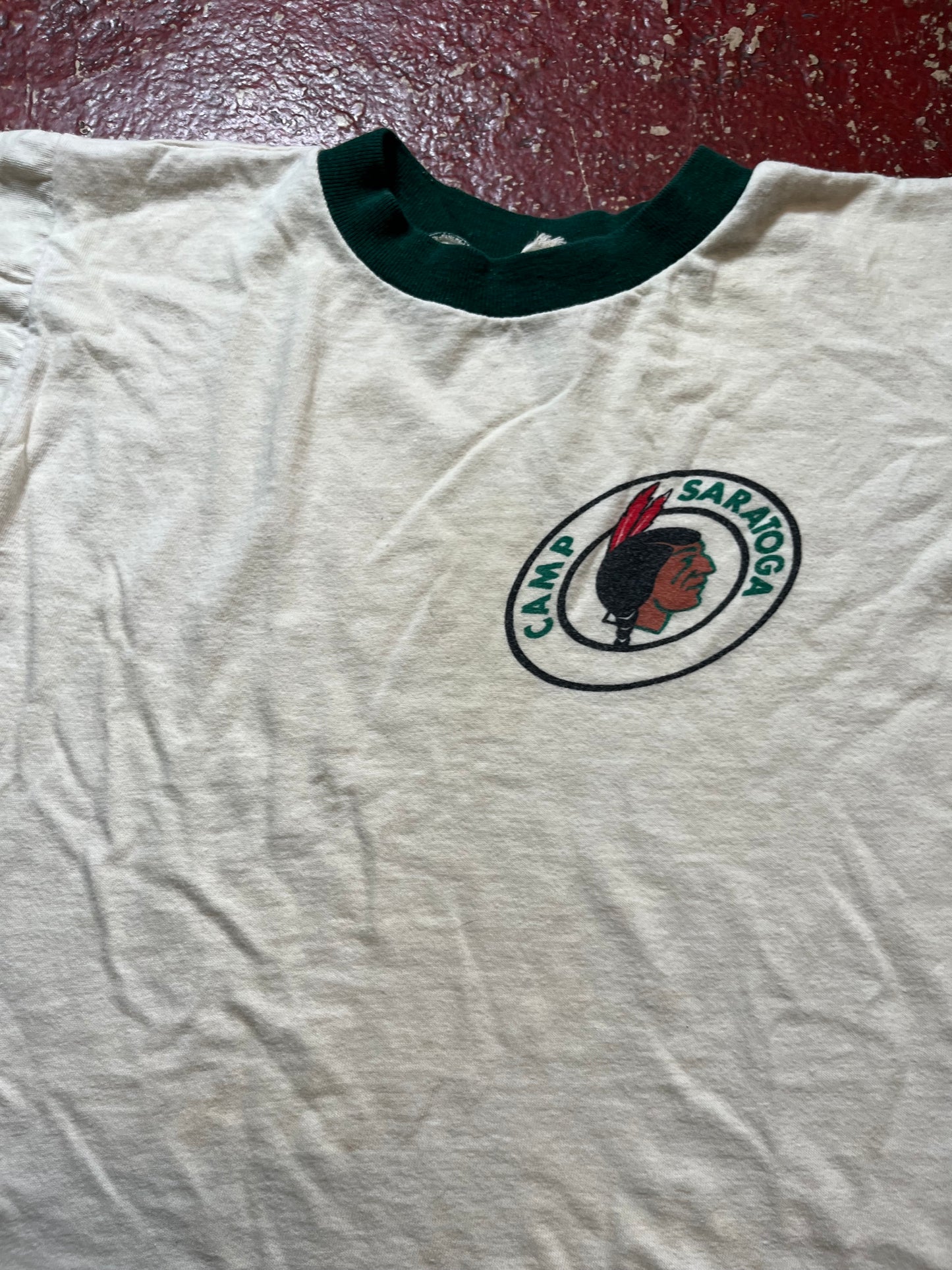 60s Camp Saratoga Ringer Tee