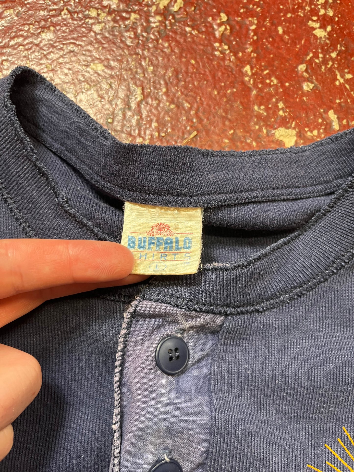 80s Boise State Ski Henley