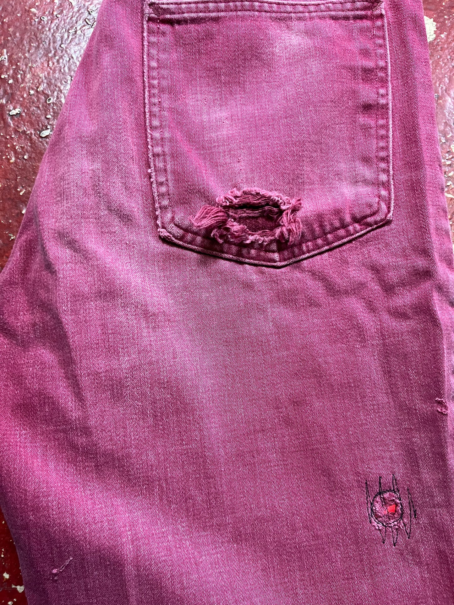 70s Ranchcraft Maroon Jeans