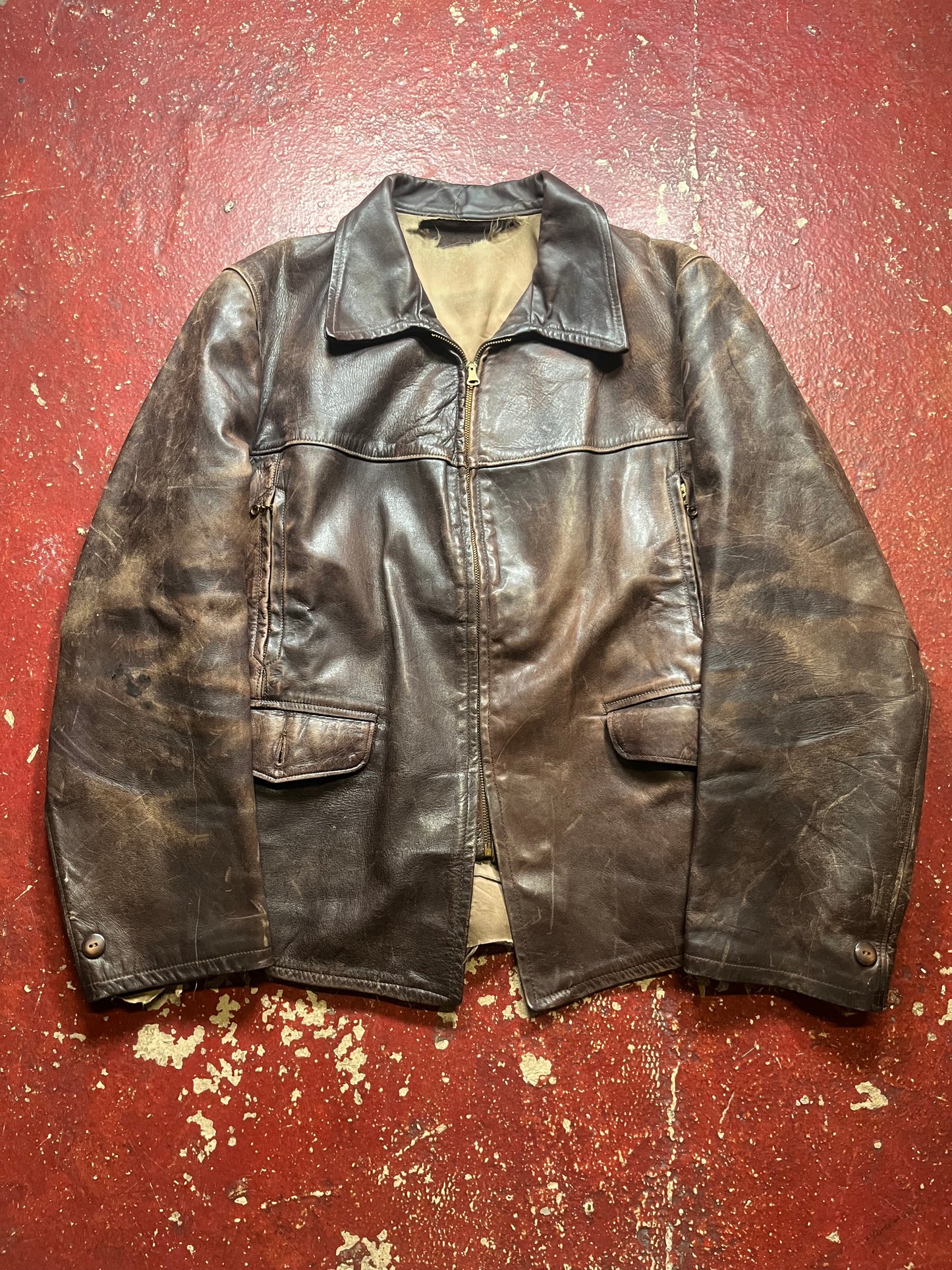 40s Horsehide Leather Jacket