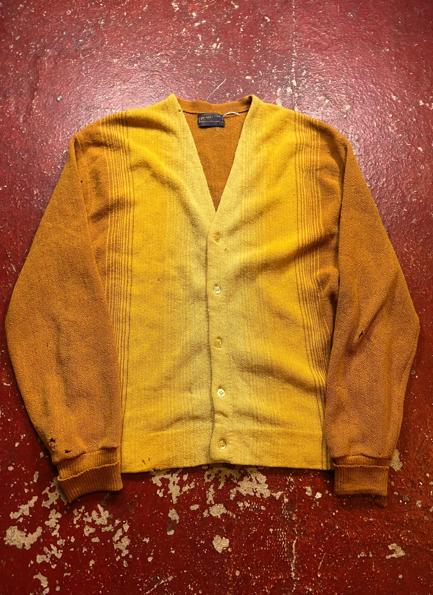 60s Pendleton Yellow Cardigan