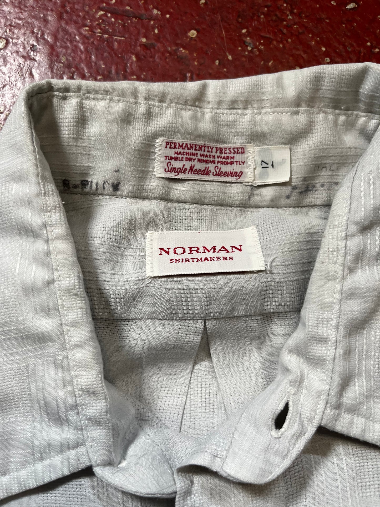 80s Norman Grey Short Sleeve Shirt