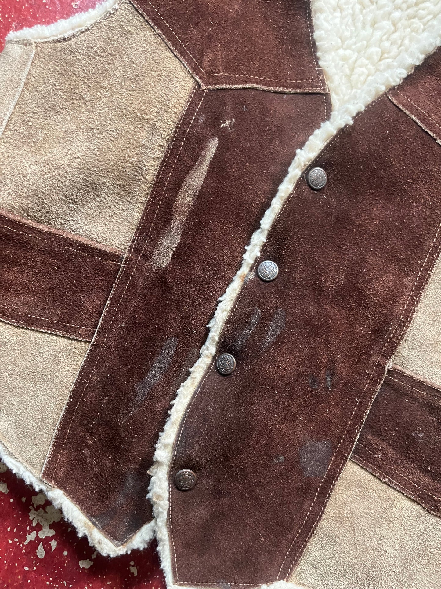 60s/70s Brown Suede Vest
