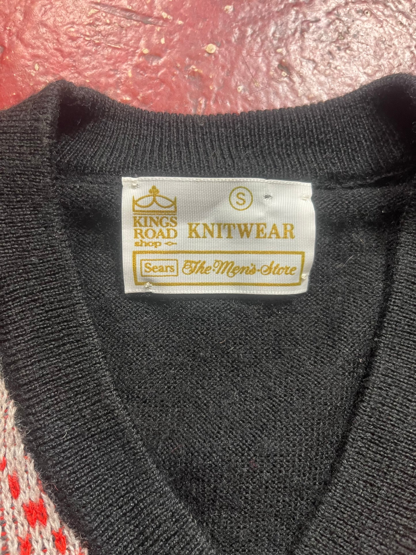 70s Sears Argyle Knit Sweater