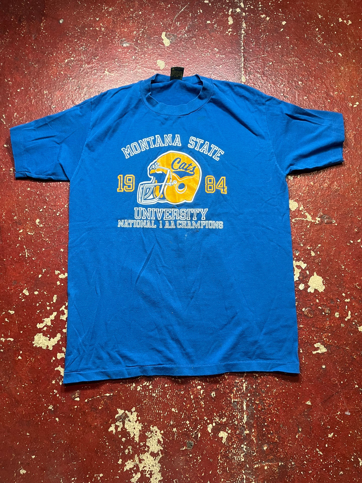 1984 Montana State 1 AA Champions Tee