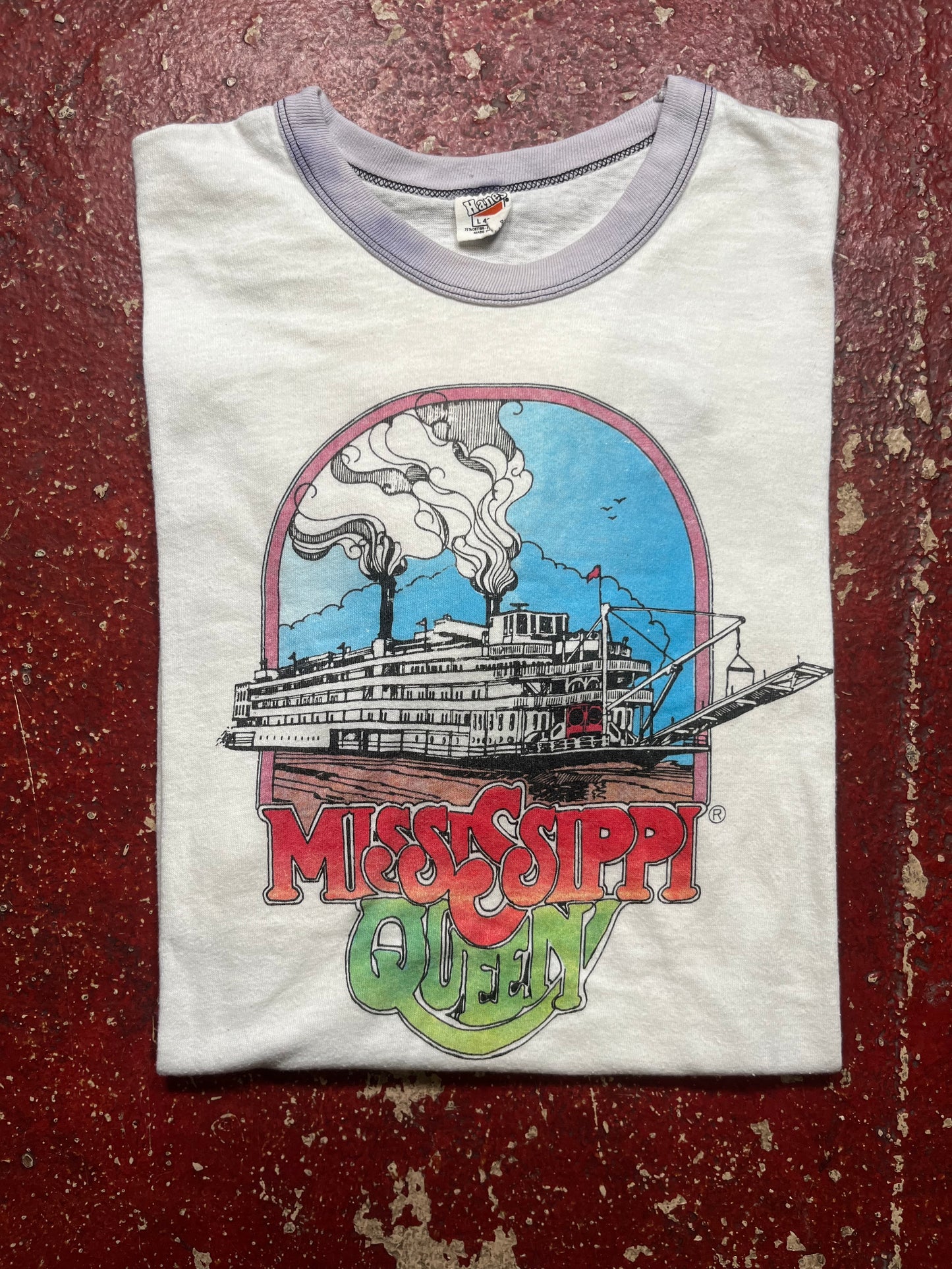 70s Mississippi Queen Ringer Tee